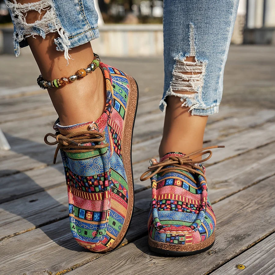 Maia – Zapatos con estampado étnico