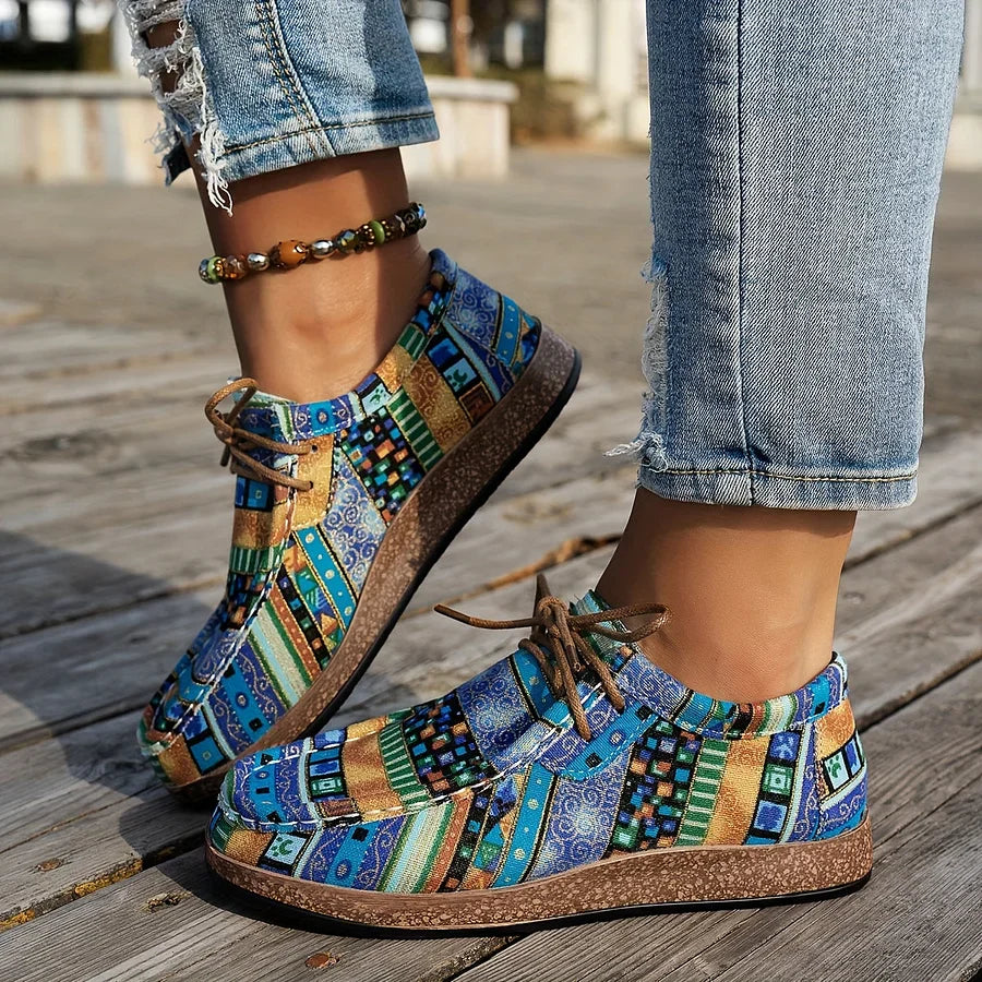 Maia – Zapatos con estampado étnico