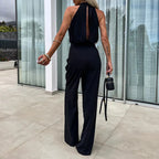 Olivia - Elegante mono liso sin mangas