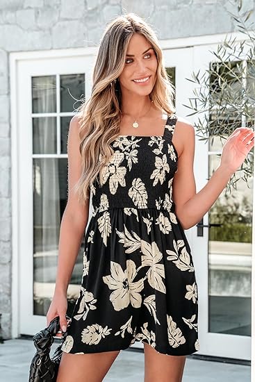 Berta™ Mono corto informal sin mangas de verano con bolsillos
